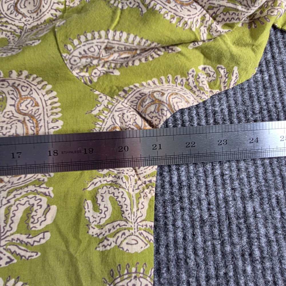 Utsa Westside Womens Green Paisley Cotton Kurta Tunic Dress Size L 300918712004 - Picture 3 of 6